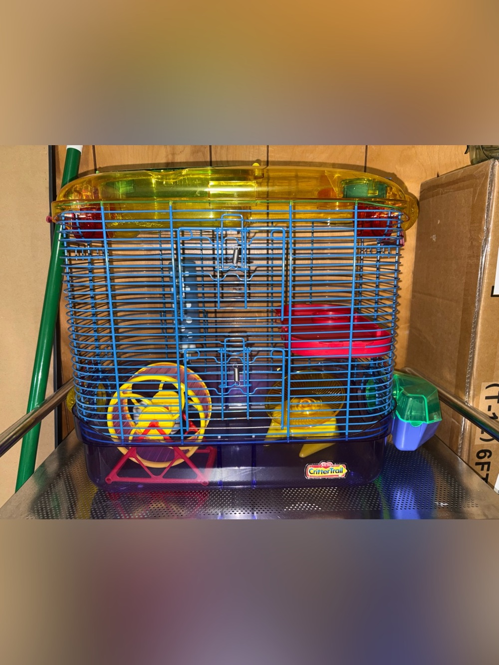 Kaytee Small Pet Cage in Blue, Yellow, Red